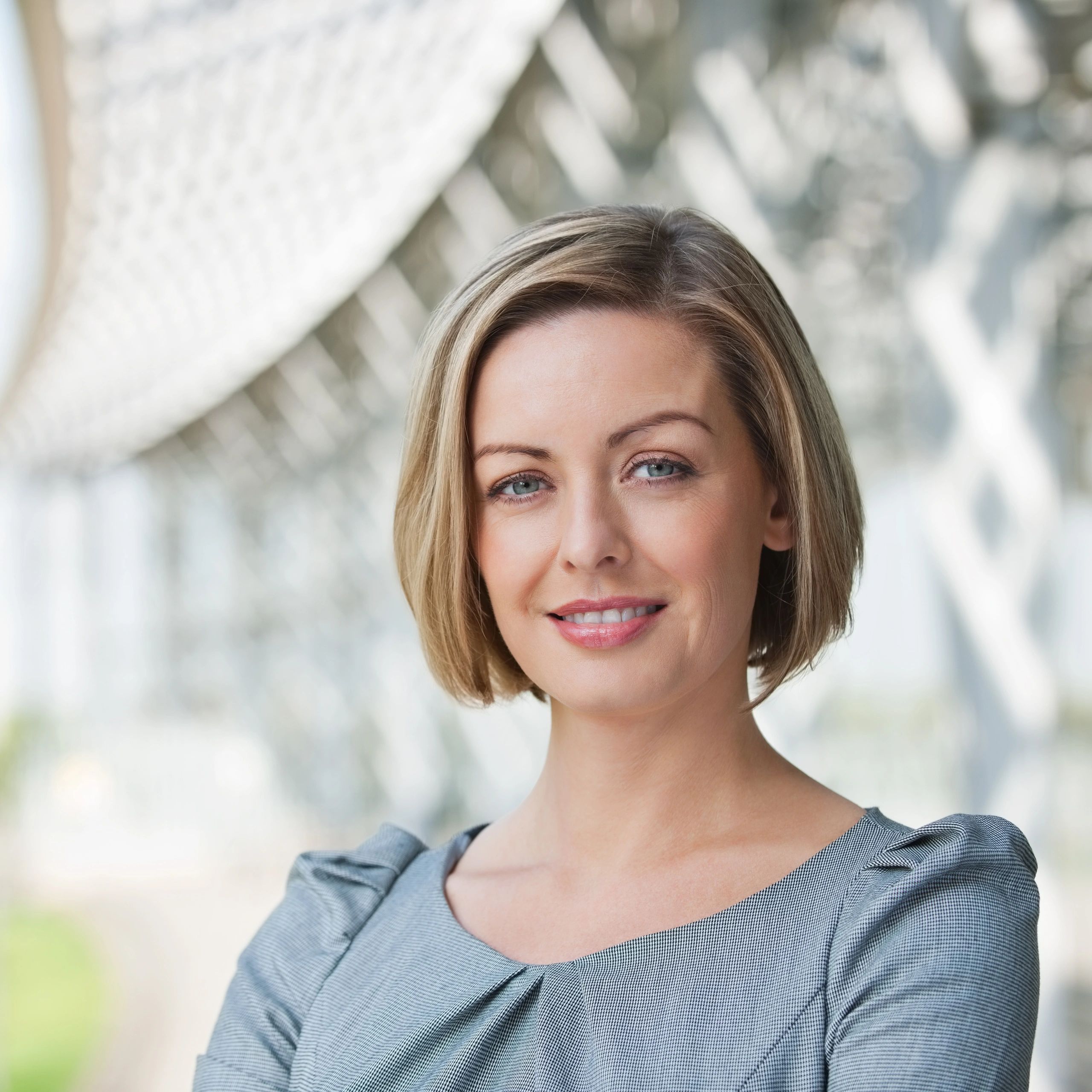 Portrait of a smiling client